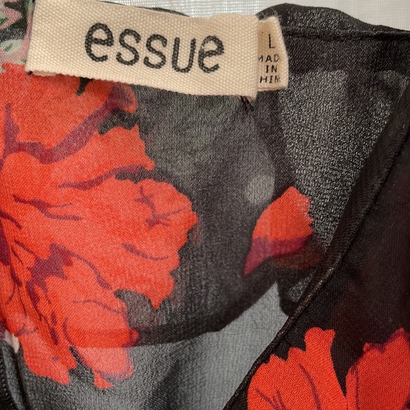 Essue Brand Jr’s Black floral Dress, Large - Picture 5 of 5